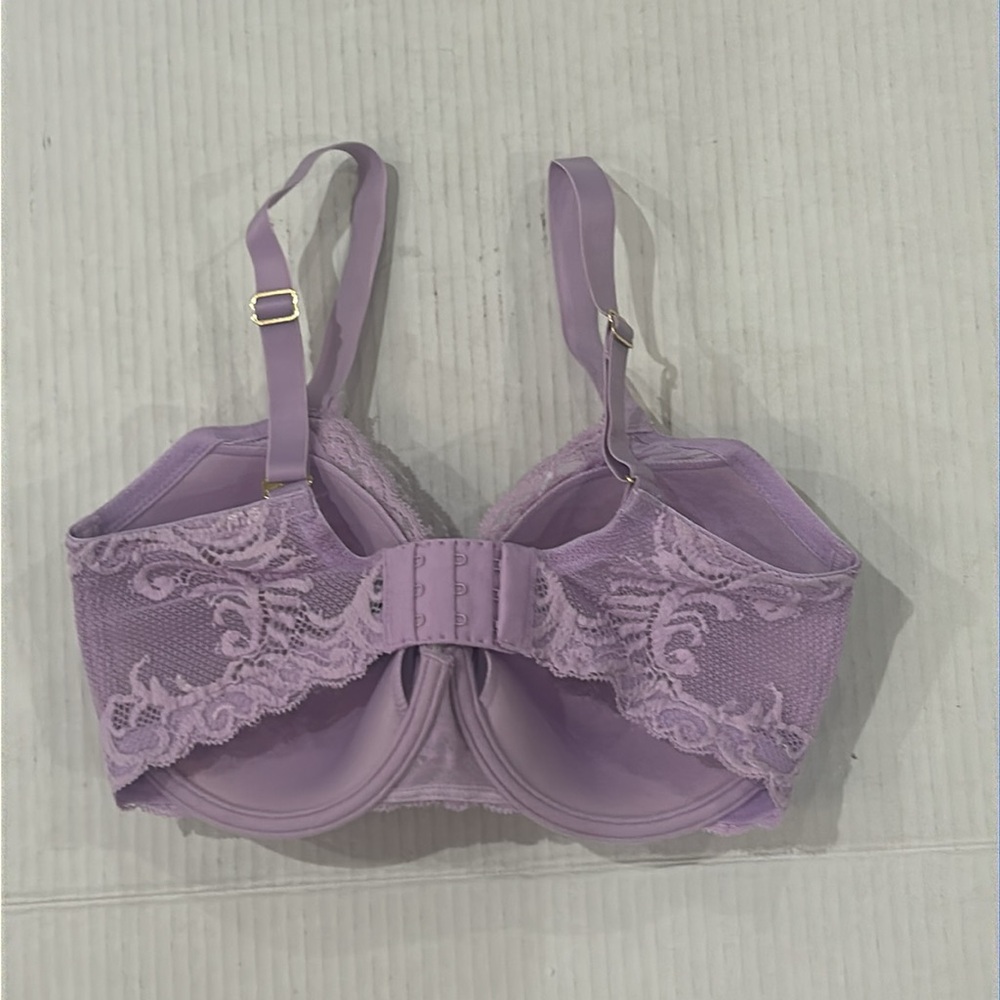 NWOT NATORI Feathers Plunge Bra Color: Purple Mist Size 32DD - Picture 10 of 12